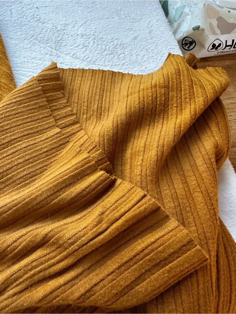 Free People Pleated Wide-Leg Skirt/Pants in Mustard gold size Small - Picture 7 of 12